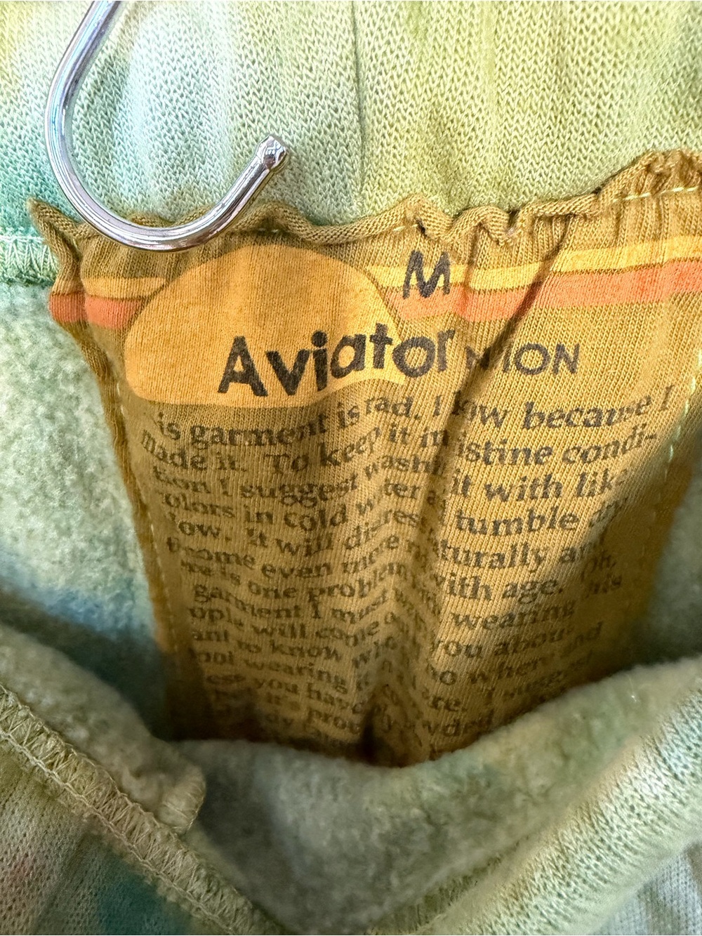 Aviator Nation Yellow-Green Tie-Dye Sweatshirt - Picture 5 of 11